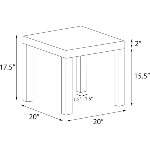 End Table，Simple, sturdy design，coffee table - Image 3